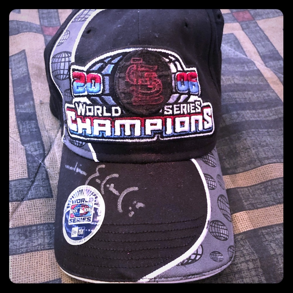 Jim Edmonds autographed World Series hat